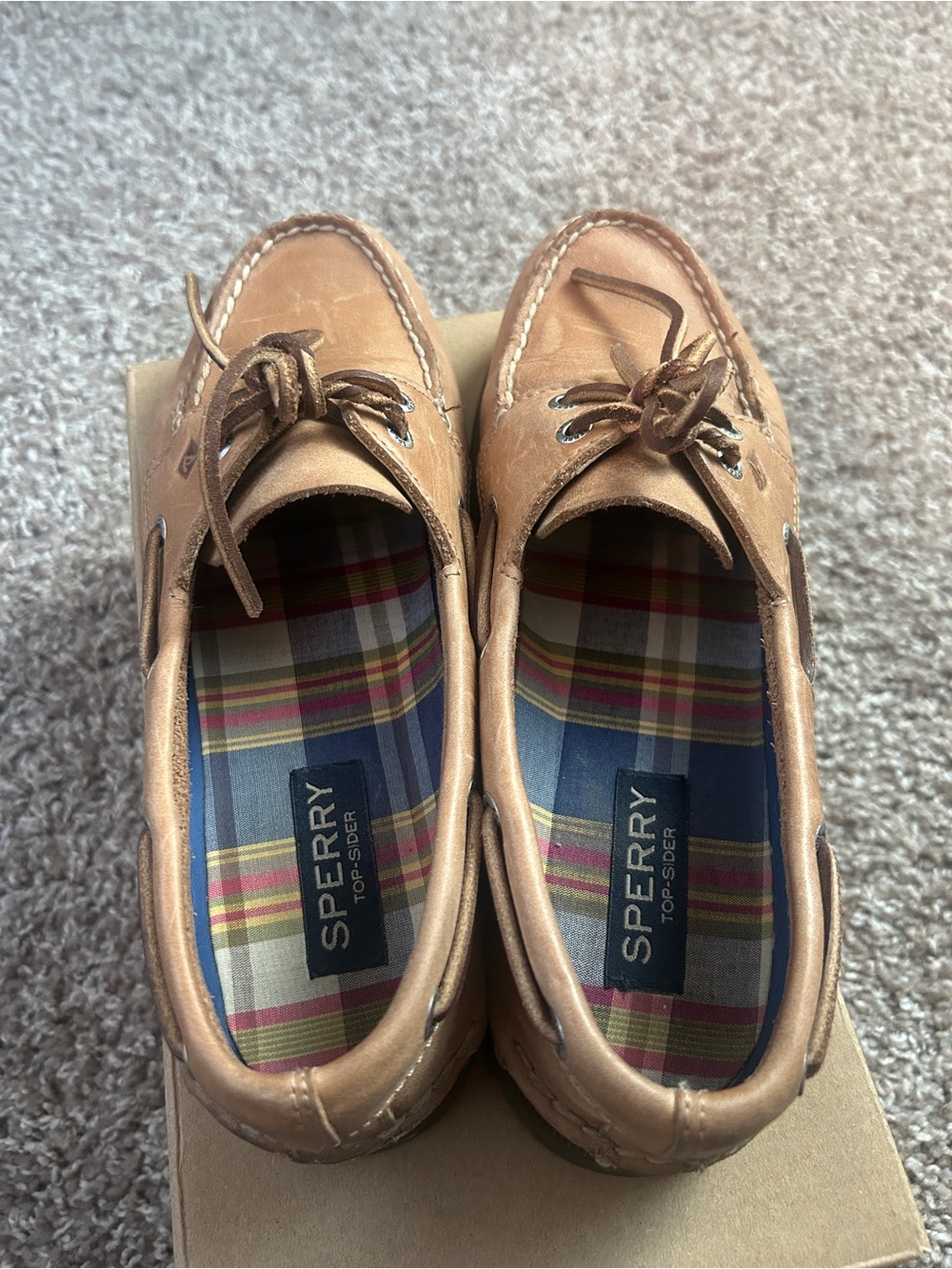 🍂Sperry Tan Boat Shoes🍂 - Picture 2 of 6